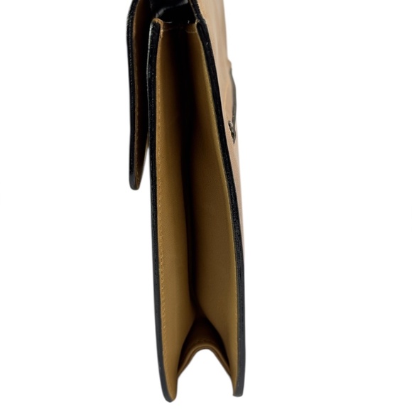 Rare Genuine Vintage GUCCI Tan Leather Clutch Wristlet Bag Made In Italy - Picture 4 of 14